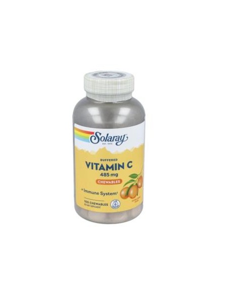 Vitamina C 485 Mg. - 100 Comp. Masticables Naranja de Solaray