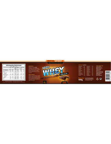 100% Whey Chocolate 500G de Sotya