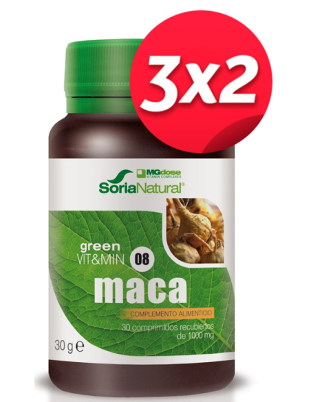 Pack 3X2 Maca 30 Comprimidos de Suplementos Mgdose