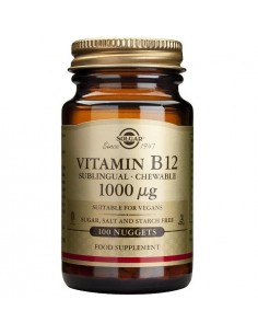 Vit B12 (Cianocobalamina) Masticable 100 Comp De Solgar