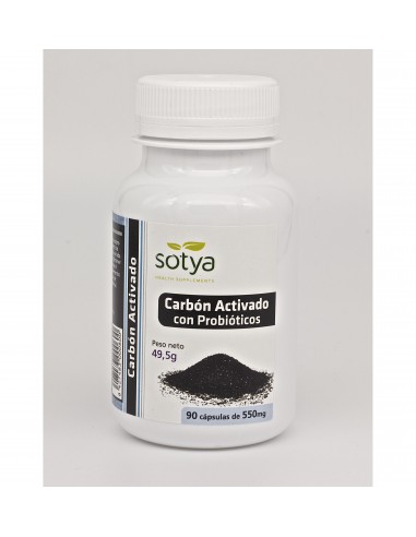 Carbon Activado Con Probiotico 90 Caps De Sotya