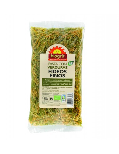 Fideo Fino Con Verduras Biogra Bio 250 Gramos De Biográ (Sor