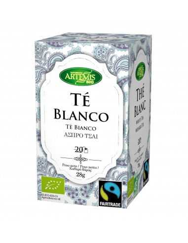 Te Blanco Fair Trade Eco Bolsitas 20 Filtros De Artemisbio