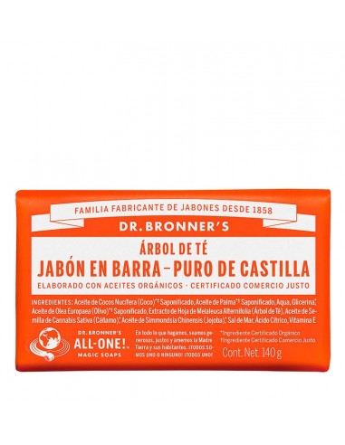 Jabon En Barra Arbol Del Te 140 Gr De Dr Bronners
