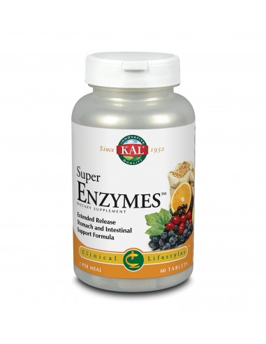 Super Enzymes 60 Comp Accion Prolongada De Kal