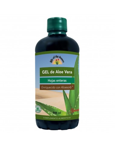 Gel Aloe Vera (99,5%) Hoja Entera 946 Ml De Lily