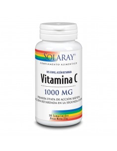 Vitamina C 1000 Mg 100 Tabletas De Solaray