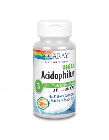Acidophilus Plus 3 Billion  30 Caps De Solaray