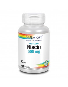 Niacin No Ruborizante 500 Mg 100 Vcaps De Solaray
