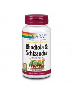 Schizandra & Rodhiola 500 Mg 60 Vcaps De Solaray