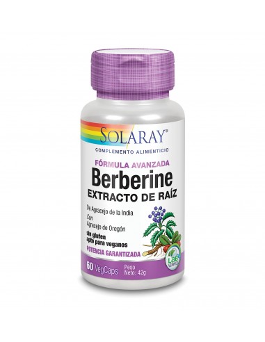 Berberine 60 Vcaps Formula Avanzana De Solaray