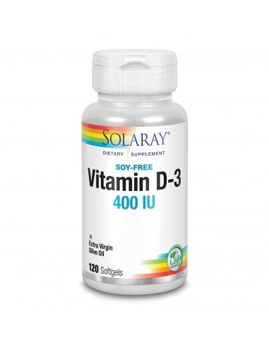 Vitamina D3 400 Ui 120 Perlas De Solaray