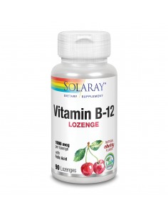 Vitamina B12 + Acido Folico 1000 Mcg 90 Comp De Solaray