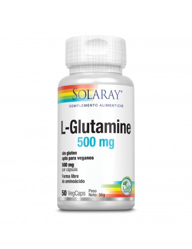 L Glutamine 500 Mg 50 Caps De Solaray