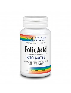 Acido Folico 800 Mg 100 Vcaps De Solaray