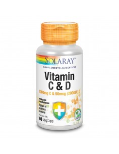 Vitamina C & D 60 Vcaps De Solaray