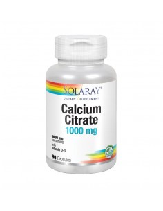 Calcium Con D3 Citrate 1000 Mg  90 Caps De Solaray