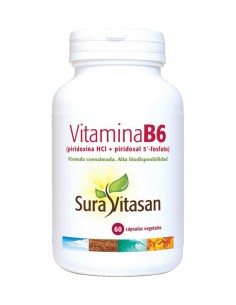 Vitamina B6 60 Capsulas De Sura Vitasan