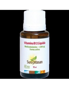 Vitamina B12 Liquida 15 Ml De Sura Vitasan