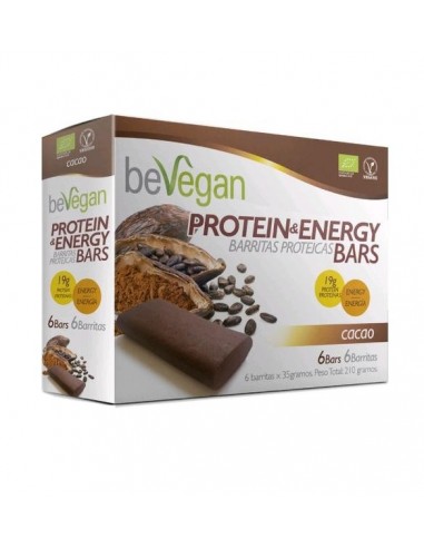 Barritas Cacao Protein-Energy 210 Gr De Bevegan