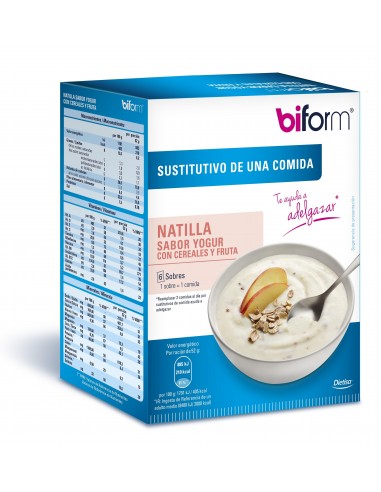 Biform Natillas Yogur Cereales 6 Sobres De Biform