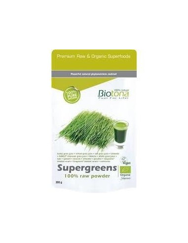 Supergreens Raw Powder 200G De Biotona