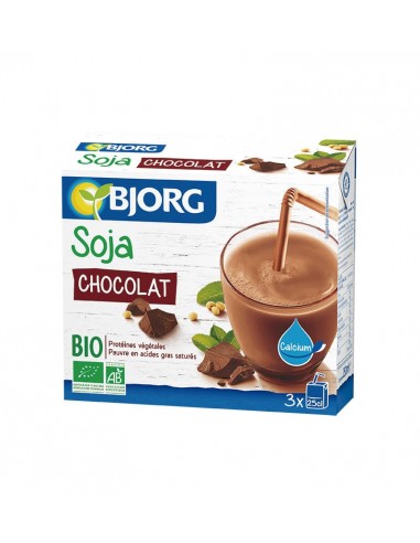 Bebida Mini De Soja Con Chocolate Y Calcio Bio De Bjorg