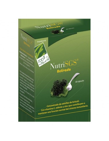 Nutrisgs® Activado 60 Caps De Cien X Cien Natural