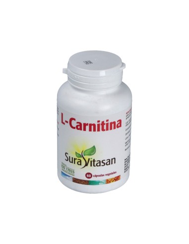 L-Carnitina 500mg 60 cápsulas Sura Vitasan para energía
