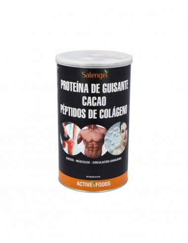 Proteina De Guisante Con Colageno Y Cacao 500Gr.