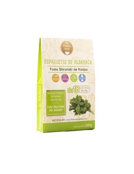 Espaguetis De Albahaca De Konjac 200Gr.