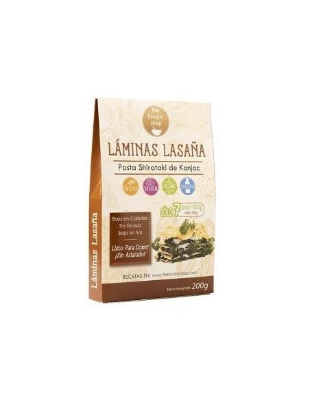 Laminas Para Lasaña De Konjac 200Gr.
