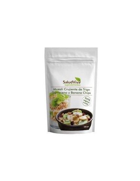 Muesli Cruji Trigo Sarraceno Chips Banana 300Gr. de Salud Viva