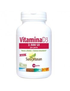 Vitamina D3 2.500Ui 120Perlas.
