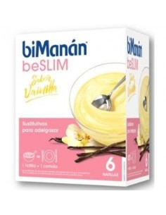 Natillas Sustitutivas Vainilla 6 Sobres Bimanan