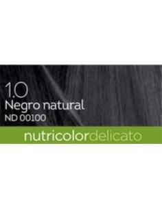 Tinte Natural Black 140Ml Negro 1.0 Delicato de Biokap