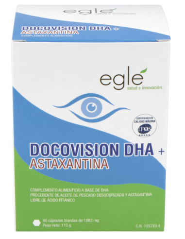 Docovision Dha + Astaxantina 60Cap. de Egle