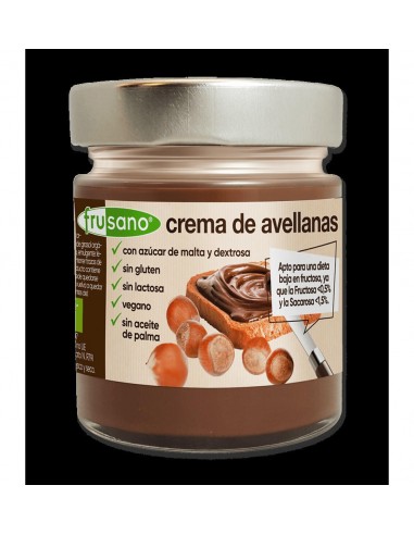 Crema De Cacao Con Avellanas Organica Vegano De Frusano