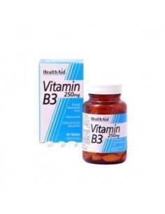 Vit B3 Niacinamida 90 Comprimidos Health Aid de Health Aid
