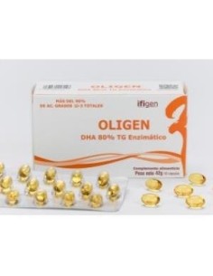 Oligen Dha 80% Tg Enzimatico 60 Cápsulas  Ifigen