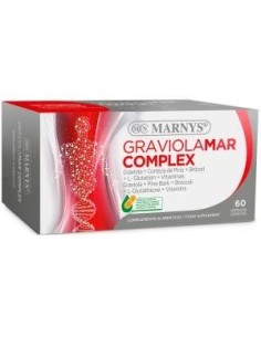 Graviolamar Complex ? Graviola + Corteza De Pino + Brócoli + L-Glutation +Vitaminas-  60 Cápsulas Vegetales Marnys