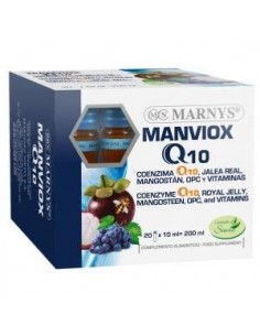Manviox Q10 ? Conenzima Q10 + Jalea Real + Mangostán + Poc Y Vitaminas-   20 Viales X 10 Ml Marnys