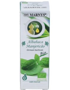 Aceite Esencial Alimentario De Albahaca Bio Estuche Con Botella - 15 Ml Marnys
