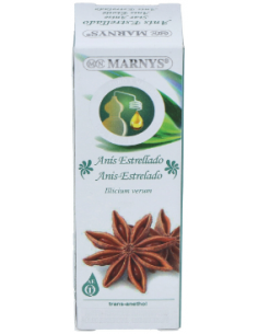 Aceite Esencial Alimentario De Anis Estrellado   Estuche Con Botella - 15 Ml Marnys