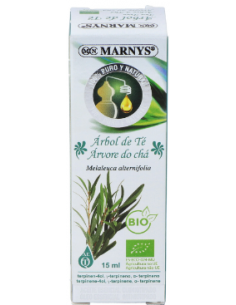 Aceite Esencial Alimentario De Arbol De Te  Bio   Estuche Con Botella - 15 Ml Marnys