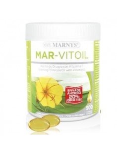 Mar-Vitoil Aceite De Onagra + Vitamian E   400 + 100 Gratis Cápsulas X 500 Mg Marnys