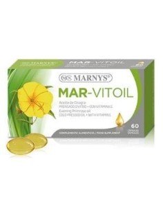 Mar-Vitoil Aceite De Onagra + Vitamina E       60 Cápsulas X 500 Mg Marnys