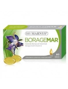 Boragemar- Aceite De Borraja + Vitamina E     60 Cápsulas X 500 Mg Marnys