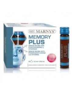 Memory Plus     Gingko+Fosfatidilserina+Vitaminas  20 Viales  X 10 Ml Marnys