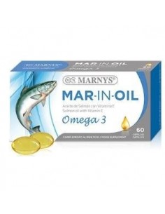 Mar-In-Oil Aceite De Salmon   60 Cápsulas - X 500 Mg Marnys